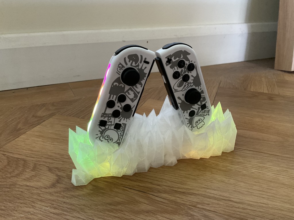 Illuminated Joy-Con dock — 3D modeling and printing