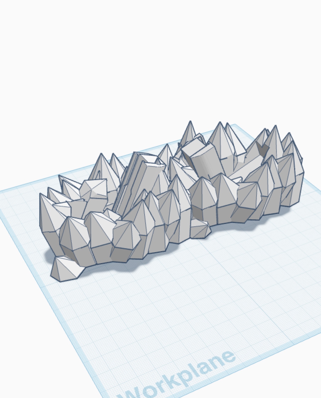 3D model of a crystal cluster